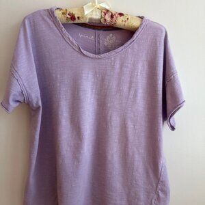 Anthropologie Pilcro short sleeve flowy slub t-shirt